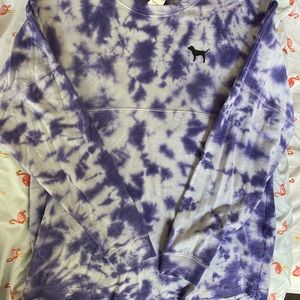 Tie-eyed Purple Pink logo long sleeve